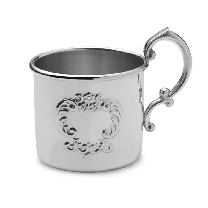 Raised Design Pewter Baby Cup