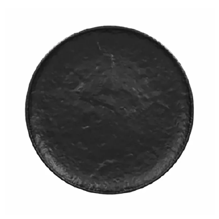 RAK Porcelain RKRP28 Epic Roks 11″ Black Flat Plate – 12 / CS