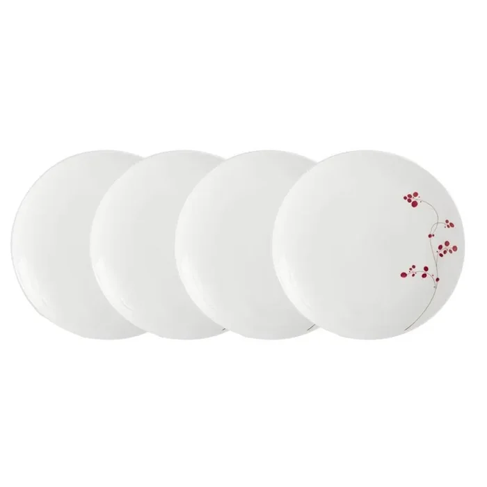 Red Berries Set of 4 Salad Plates