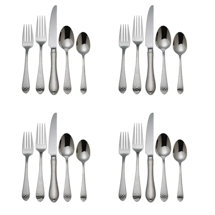 Reed & Barton Hammered Antique 20 piece, Service for 4
