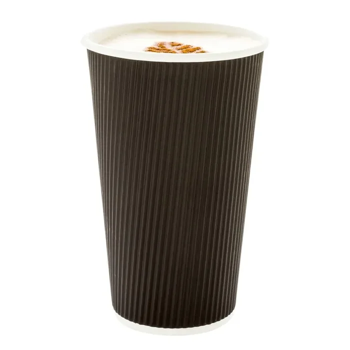 Restaurantware RWA0280B Black Paper 16 Ounce Coffee Cup – 500 / CS