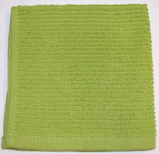 Ribbed Dish Cloth: Kiwi