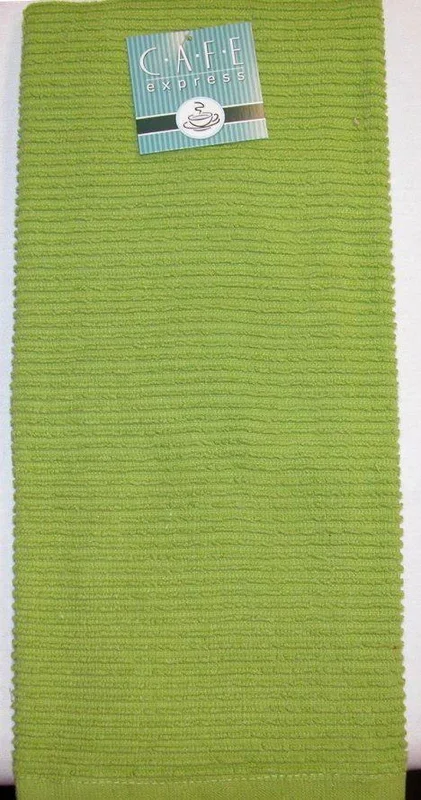 Ribbed Kitchen Towel: Kiwi