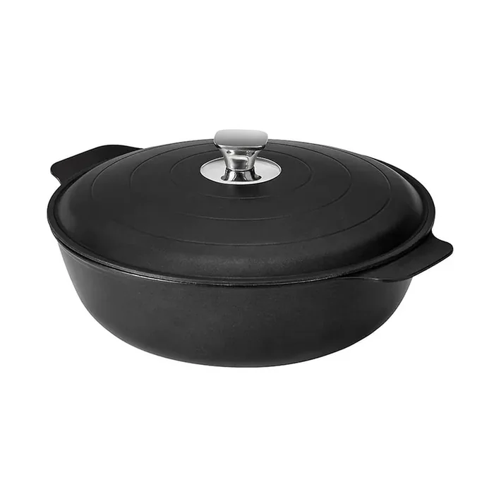 Rosseto CW007BK Cooklite Black Cast Aluminum 7 Quart Casserole