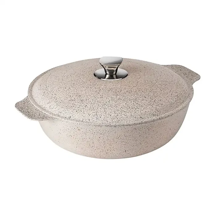 Rosseto CW007CM Cooklite Cream Cast Aluminum 7 Quart Casserole