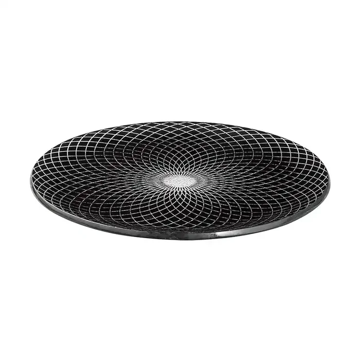 Rosseto GLS037B Black Glass Spiro 13″ Platter – 2 / ST