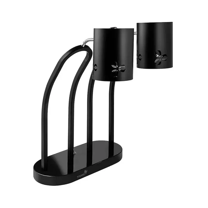 Rosseto HL020 Matte Black Iris Double Heat Lamp
