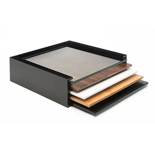 Rosseto® SMM004 Skycap® 14″ Black Acrylic Square Surface Case