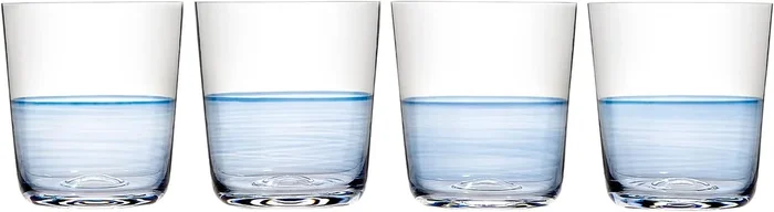 Royal Doulton 1815 Tumblers, Blue, Set/4
