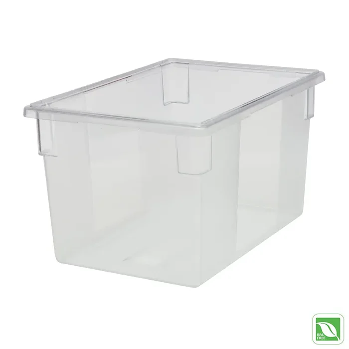 Rubbermaid FG330100CLR Clear 21.5 Gallon 18 x 26 x 15 Food / Tote Box