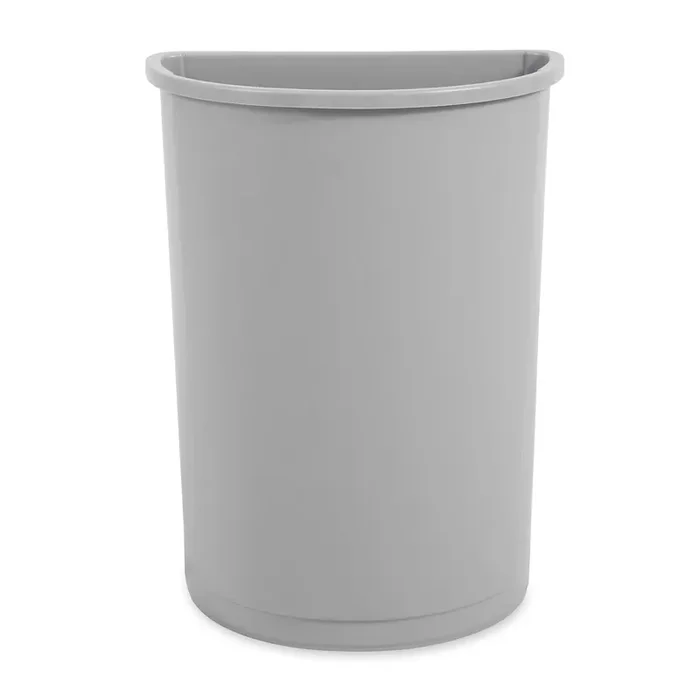 Rubbermaid FG352000GRAY Untouchable Half Round 21 Gallon Container