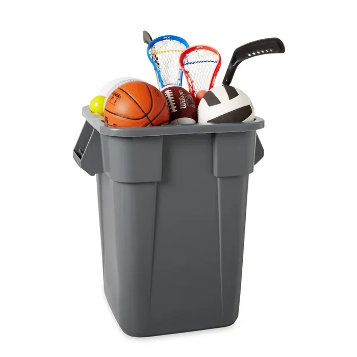 Rubbermaid FG353600GRAY BRUTE Square 40 Gallon Container without Lid