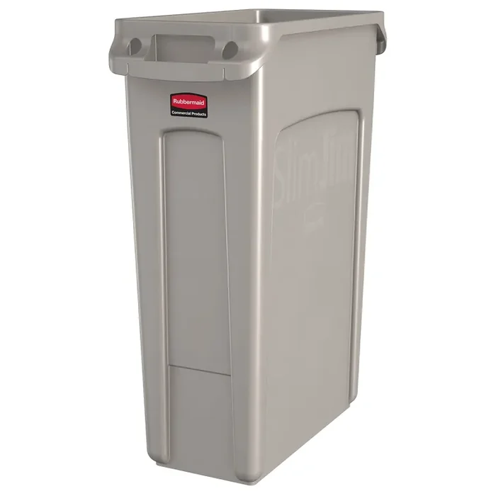 Rubbermaid FG354060BEIG Beige 23 Gallon Slim Jim Container