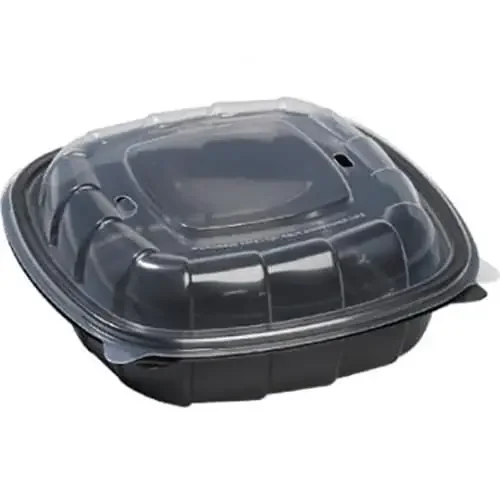 Sabert 1000454 6 x 6 In Clamshell Container with Black Base – 171 / CS