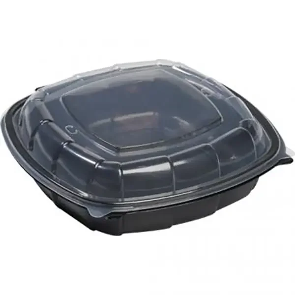 Sabert 1000751 9 x 9 In Clamshell Container with Black Base – 112 / CS