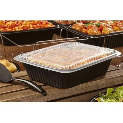 Sabert 5231130N60 Clear Rect. Lid for 12″ x 10″ Container – 60 / CS