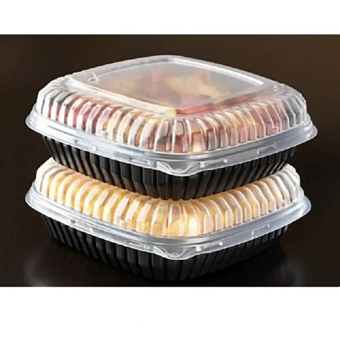 Sabert 529156DW200 Clear Dome Lid for 52 oz Sq. Containers – 200 / CS