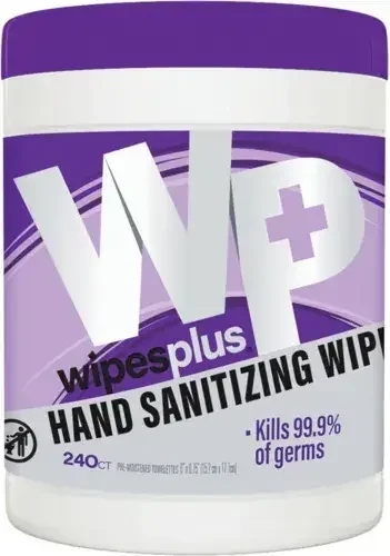 San Jamar 33884 WipesPlus® Hand Sanitizing Wipes