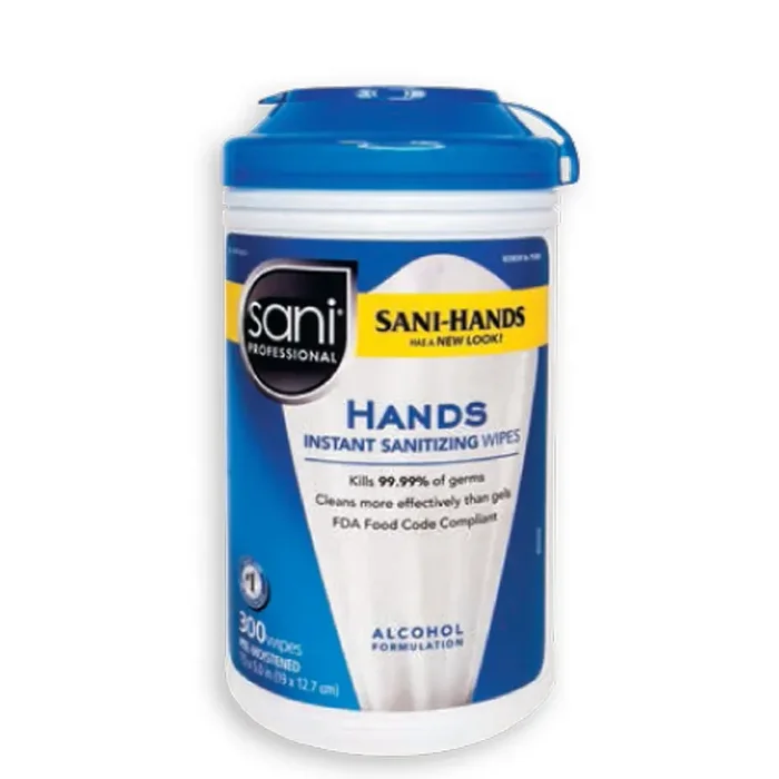 Sani Professional P92084 Sani-Hands® 300 Ct. Hand Wipes – 6 / CS