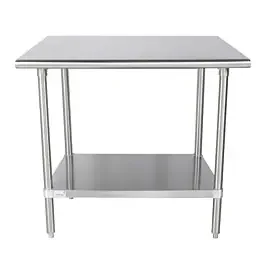 Sapphire SMT-3648S 36″D x 48″L Stainless Steel Worktable with Undershelf
