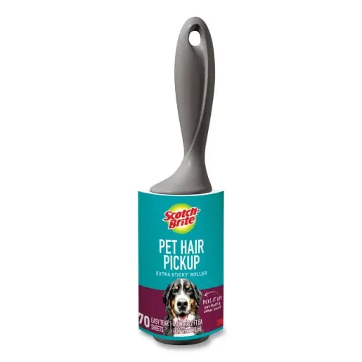 Scotch-Brite MMM839RS70 Pet Hair Pickup Lint Roller, 70 Sheets/Roll