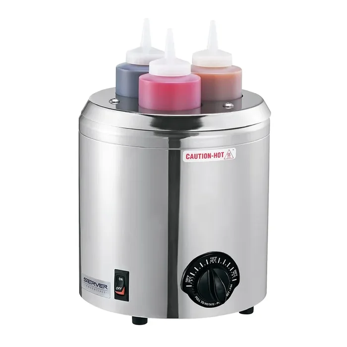 Server 86810 Signature Touch S/S 3-Bottle Squeeze Bottle Warmer
