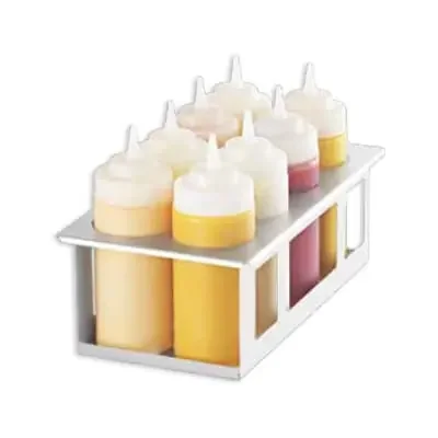Server Products 86974 Stainless Steel 8 Squeeze Bottle Holder