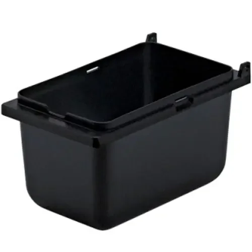 Server Products 87202 3-1/2″ Deep 1/9-Size Black Plastic Jar
