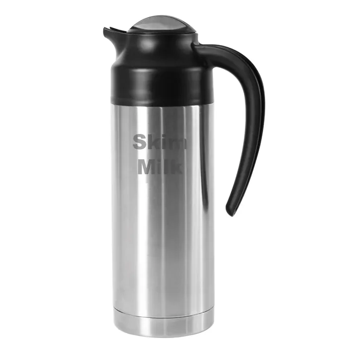 Service Ideas S2SN100SMET Steelvac 1 Liter Skim Milk Server