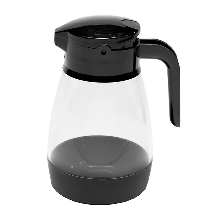 Service Ideas SY916BL Black 16 Oz. Syrup Dispenser – 6 / Cs