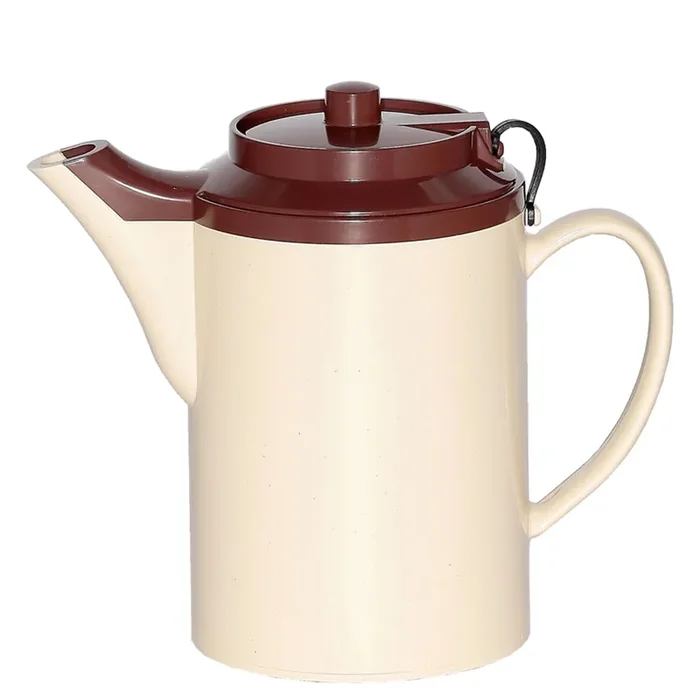 Service Ideas TST612ST/BR 16 Oz. Stoneware / Brown Teapot – 6 / CS