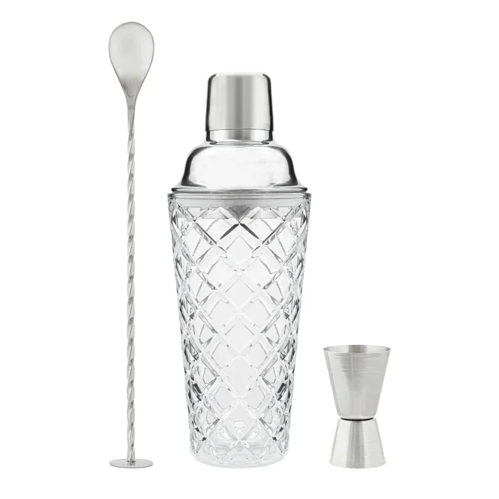Shaker à cocktail en verre 3 pièces 400 ml