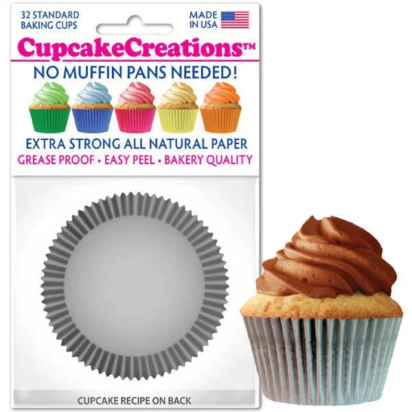 Silver Cupcake Liner