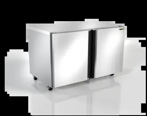 Silver King SKR48A-ESUS1 48.00‘‘ 2 Section Undercounter Refrigerator with 2 Left/Right Hinged Solid Doors and Front Breathing Compressor