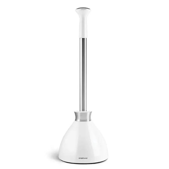 simplehuman BT1085 White Toilet Plunger
