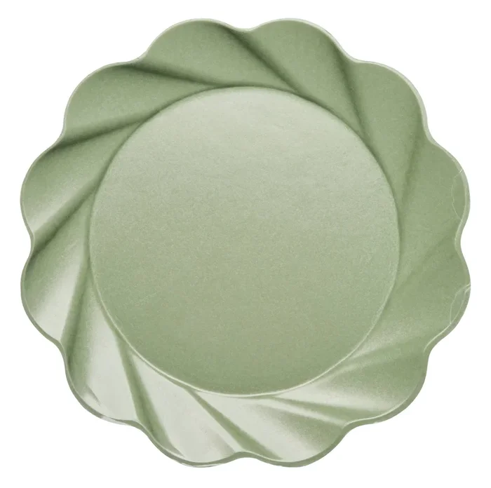 Simply Eco Compostable Bamboo Extra Large Dinner Plate Sage/8pkg