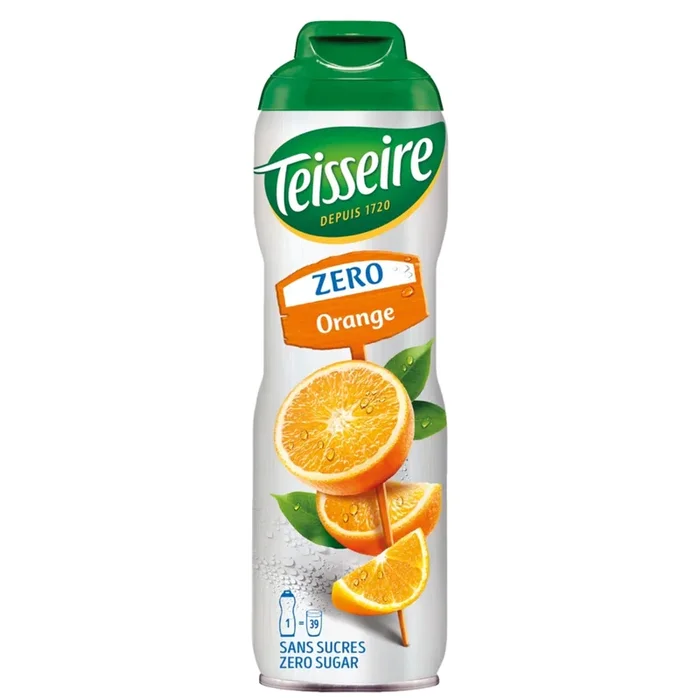 Sirop Zéro à saveur d’orange 600ml – Teisseire