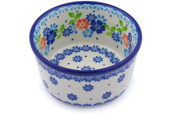 Small Dessert Bowl – Spring Flower Wreath