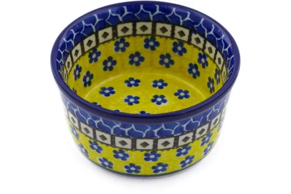 Small Dessert Bowl – Sunburst Daisies