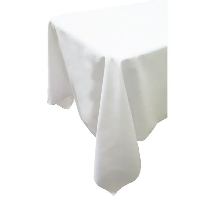 Snap Drape TSIG8585HWH White 85″ Square Tablecloth