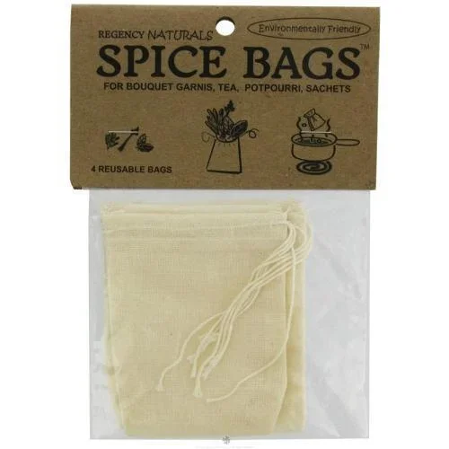 Spice Bags 100% Natural Cotton – Set of 4