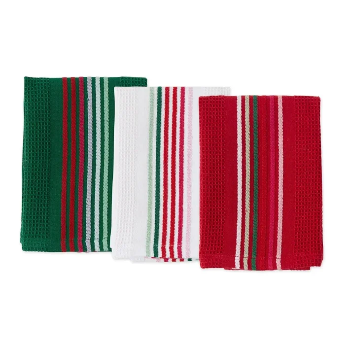 Spirited Stripes Heavyweight Essentials Dishcloth Set of 3