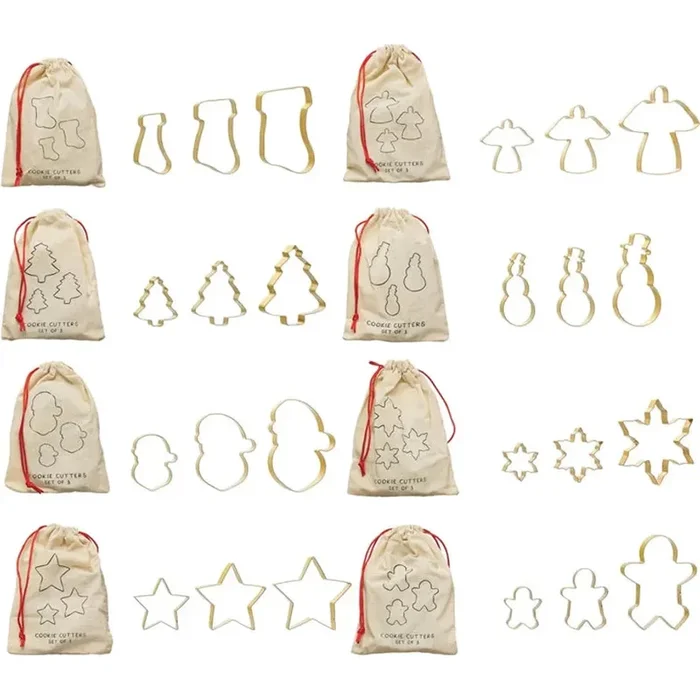 Stainless Steel Cookie Cutters Set/3
