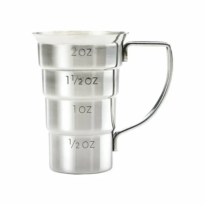 Stainless Steel Stepped Jigger 2 oz