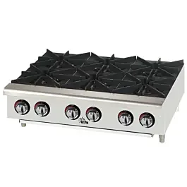 Star Max 606HF 36″ Gas Hot Plate – 6 Burners