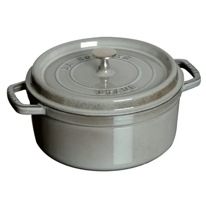 Staub 1102818 Cast Iron Graphite 7 Quart Round Cocotte