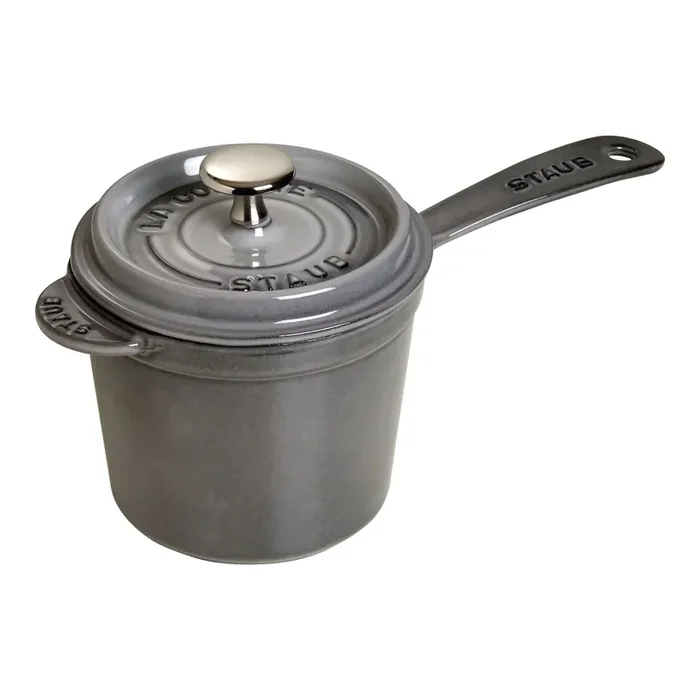 Staub Cast Iron 1.25 qt Sauce Pan, Cast Iron