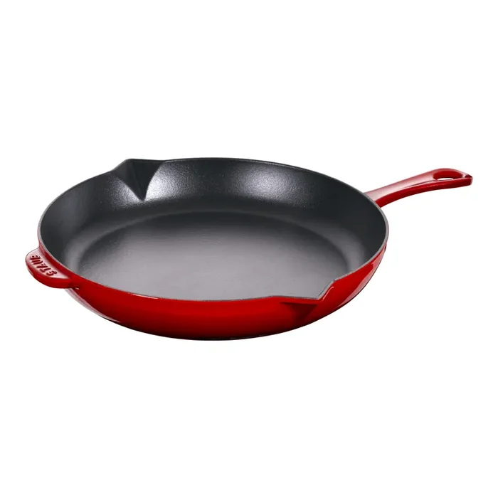 Staub Cast Iron 10-inch, Fry Pan, Cherry