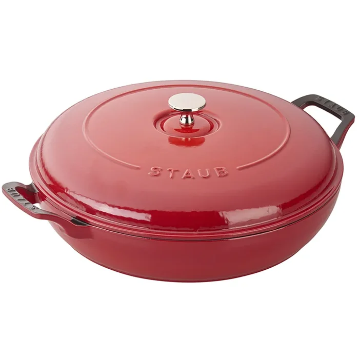 Staub Cast Iron 3.5-Quart Braiser – Cherry