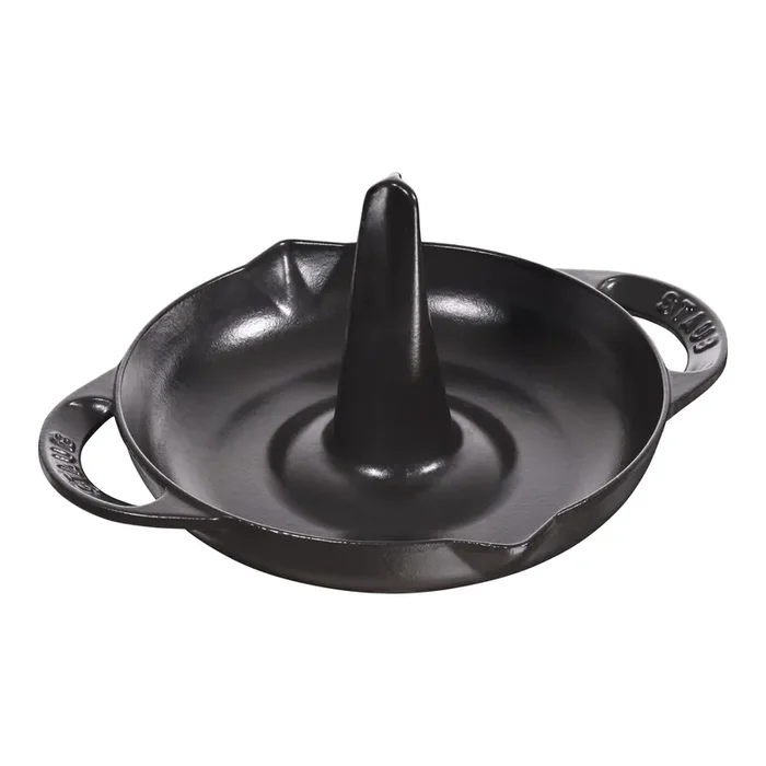 Staub Cast Iron Vertical Chicken Roaster – Black